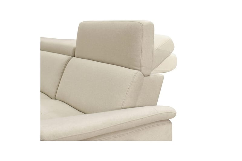 Hörnsoffa 3-sits Pareli Vit, Sunday tyg, Vänster Manuell Fåtölj - Vit, Sunday tyg, Vänster Manuell Fåtölj - Möbler - Soffa - Biosoffa & reclinersoffa