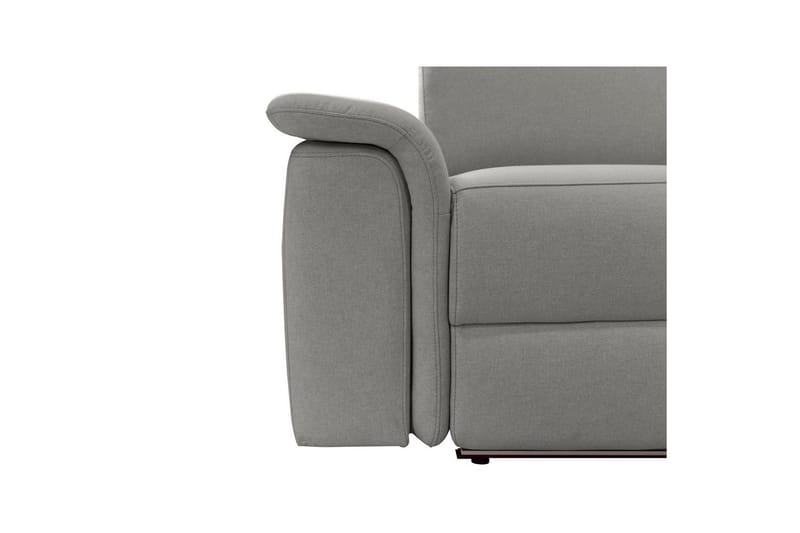 Hörnsoffa 3-sits Pareli Grå, Sunday tyg, Höger manuell vilstol - Grå, Sunday tyg, Höger manuell vilstol - Möbler - Soffa - Biosoffa & reclinersoffa