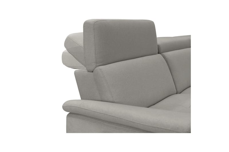 Hörnsoffa 3-sits Pareli Grå, Sunday tyg, Höger elektrisk vilstol - Grå, Sunday tyg, Höger elektrisk vilstol - Möbler - Soffa - Biosoffa & reclinersoffa