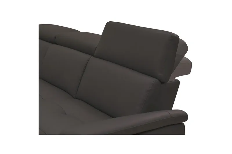 Hörnsoffa 3-sits Pareli Brun, Läder/PU, Vänster Manuell Fåtölj - Brun, Läder/PU, Vänster Manuell Fåtölj - Möbler - Soffa - Skinnsoffor