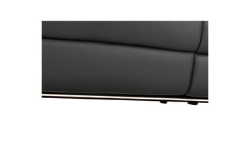 Hörnsoffa 3-sits Pareli Svart, PU, Höger elektrisk vilstol - Svart, PU, Höger elektrisk vilstol - Möbler - Soffa - Skinnsoffor