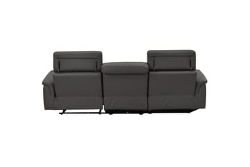 Hörnsoffa 3-sits Pareli Brun, PU, Vänster Elektrisk Fåtölj - Brun, PU, Vänster Elektrisk Fåtölj - Möbler - Soffa - Skinnsoffor