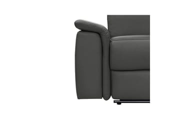 Hörnsoffa 3-sits Pareli Svart, PU, Höger elektrisk vilstol - Svart, PU, Höger elektrisk vilstol - Möbler - Soffa - Skinnsoffor