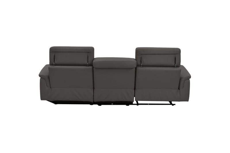 Hörnsoffa 3-sits Pareli Brun, PU, Höger elektrisk vilstol - Brun, PU, Höger elektrisk vilstol - Möbler - Soffa - Biosoffa & reclinersoffa