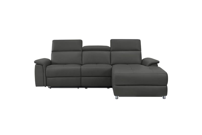 Hörnsoffa 3-sits Pareli Svart, PU, Höger elektrisk vilstol - Svart, PU, Höger elektrisk vilstol - Möbler - Soffa - Biosoffa & reclinersoffa