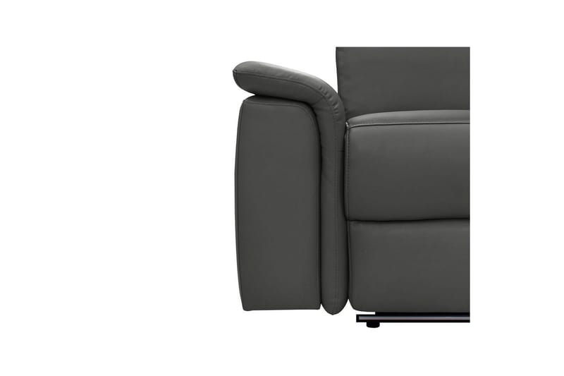 Hörnsoffa 3-sits Pareli Svart, PU, Höger elektrisk vilstol - Svart, PU, Höger elektrisk vilstol - Möbler - Soffa - Biosoffa & reclinersoffa