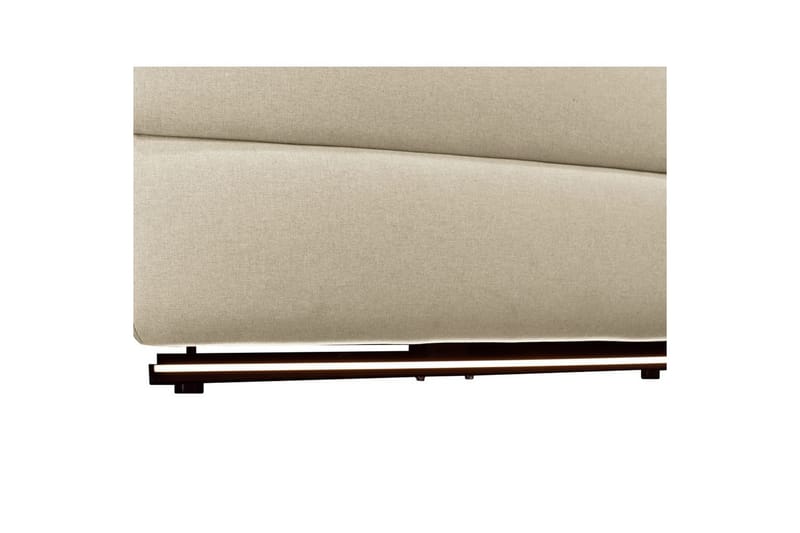 Hörnsoffa 3-sits Pareli Vit, Sand tyg, Höger elektrisk vilstol - Vit, Sand tyg, Höger elektrisk vilstol - Möbler - Soffa - Biosoffa & reclinersoffa