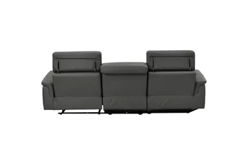 Hörnsoffa 3-sits Pareli Svart, PU, Vänster Elektrisk Fåtölj - Svart, PU, Vänster Elektrisk Fåtölj - Möbler - Soffa - Skinnsoffor