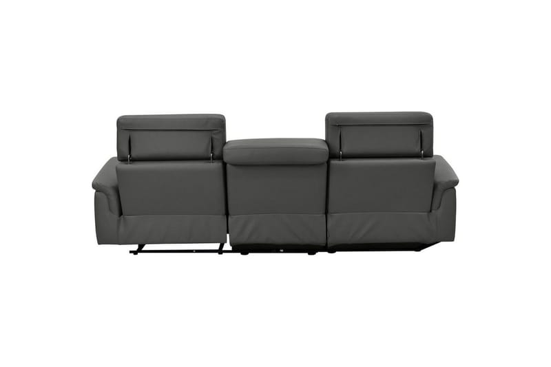 Hörnsoffa 3-sits Pareli Svart, PU, Vänster Elektrisk Fåtölj - Svart, PU, Vänster Elektrisk Fåtölj - Möbler - Soffa - Skinnsoffor