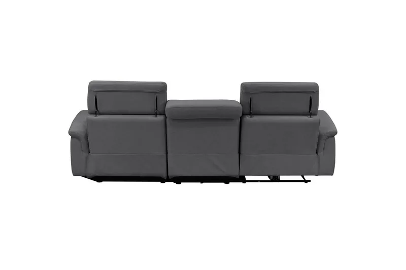 Hörnsoffa 3-sits Pareli Antracit, Sunday tyg, Höger manuell vilstol - Antracit, Sunday tyg, Höger manuell vilstol - Möbler - Soffa - Biosoffa & reclinersoffa