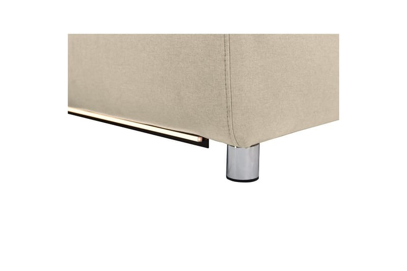 Hörnsoffa 3-sits Pareli Vit, Sand tyg, Höger elektrisk vilstol - Vit, Sand tyg, Höger elektrisk vilstol - Möbler - Soffa - Biosoffa & reclinersoffa