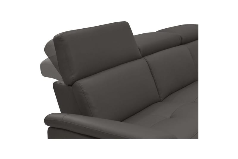 Hörnsoffa 3-sits Pareli Brun, PU, Höger elektrisk vilstol - Brun, PU, Höger elektrisk vilstol - Möbler - Soffa - Skinnsoffor