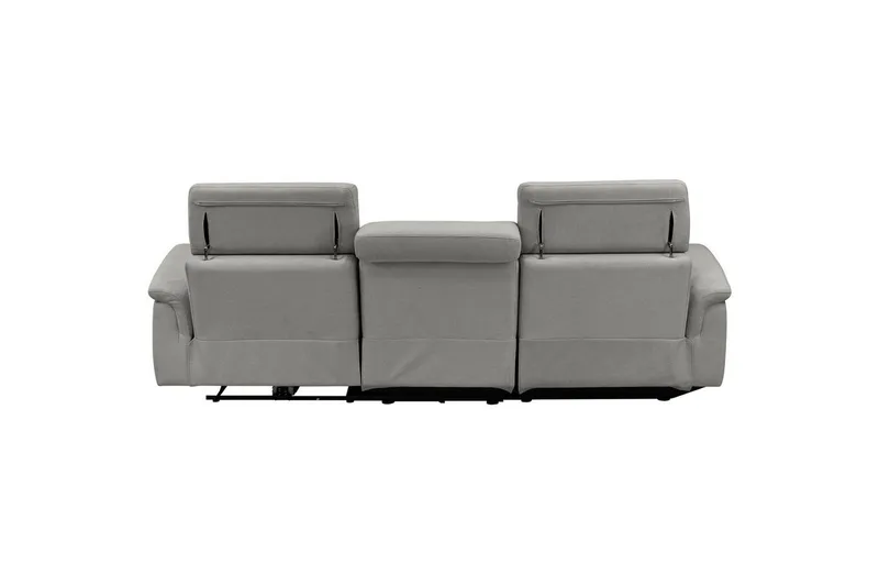 Hörnsoffa 3-sits Pareli Grå, Sunday tyg, Vänster Manuell Fåtölj - Grå, Sunday tyg, Vänster Manuell Fåtölj - Möbler - Soffa - Biosoffa & reclinersoffa