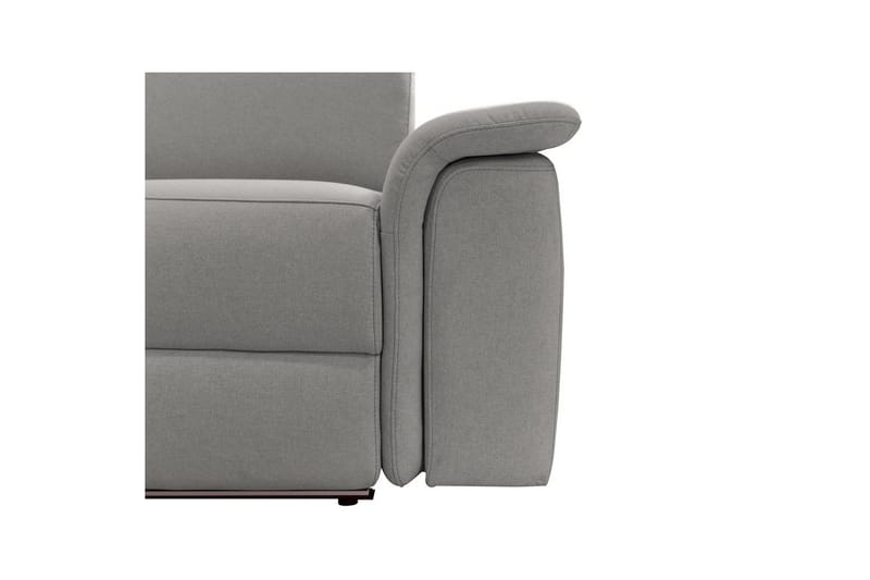 Hörnsoffa 3-sits Pareli Grå, Sunday tyg, Vänster Manuell Fåtölj - Grå, Sunday tyg, Vänster Manuell Fåtölj - Möbler - Soffa - Biosoffa & reclinersoffa