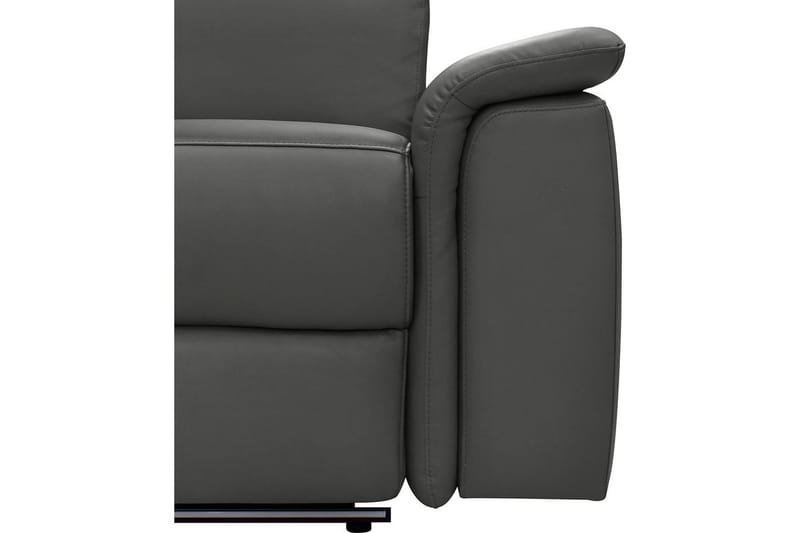 Hörnsoffa 3-sits Pareli Svart, PU, Vänster Elektrisk Fåtölj - Svart, PU, Vänster Elektrisk Fåtölj - Möbler - Soffa - Skinnsoffor