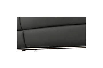 Hörnsoffa 3-sits Pareli Svart, PU, Vänster Elektrisk Fåtölj - Svart, PU, Vänster Elektrisk Fåtölj - Möbler - Soffa - Skinnsoffor
