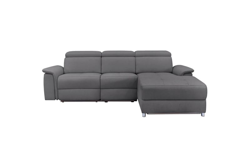 Hörnsoffa 3-sits Pareli Antracit, Sunday tyg, Höger elektrisk vilstol - Antracit, Sunday tyg, Höger elektrisk vilstol - Möbler - Soffa - Biosoffa & reclinersoffa