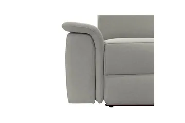 Hörnsoffa 3-sits Pareli Grå, Sunday tyg, Höger elektrisk vilstol - Grå, Sunday tyg, Höger elektrisk vilstol - Möbler - Soffa - Biosoffa & reclinersoffa