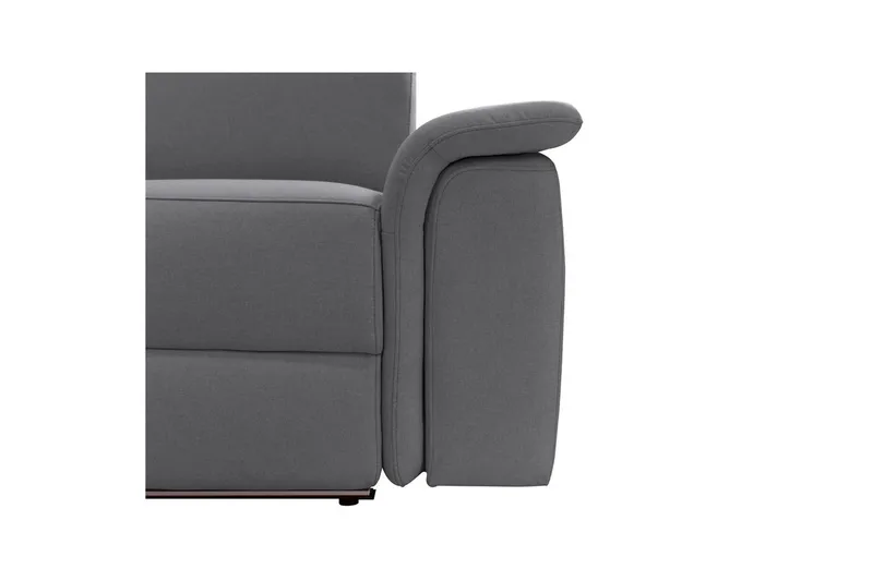 Hörnsoffa 3-sits Pareli Antracit, Sunday tyg, Vänster Manuell Fåtölj - Antracit, Sunday tyg, Vänster Manuell Fåtölj - Möbler - Soffa - Biosoffa & reclinersoffa