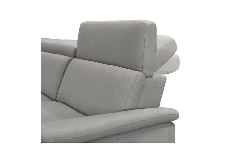 Hörnsoffa 3-sits Pareli Grå, Sunday tyg, Vänster Manuell Fåtölj - Grå, Sunday tyg, Vänster Manuell Fåtölj - Möbler - Soffa - Biosoffa & reclinersoffa