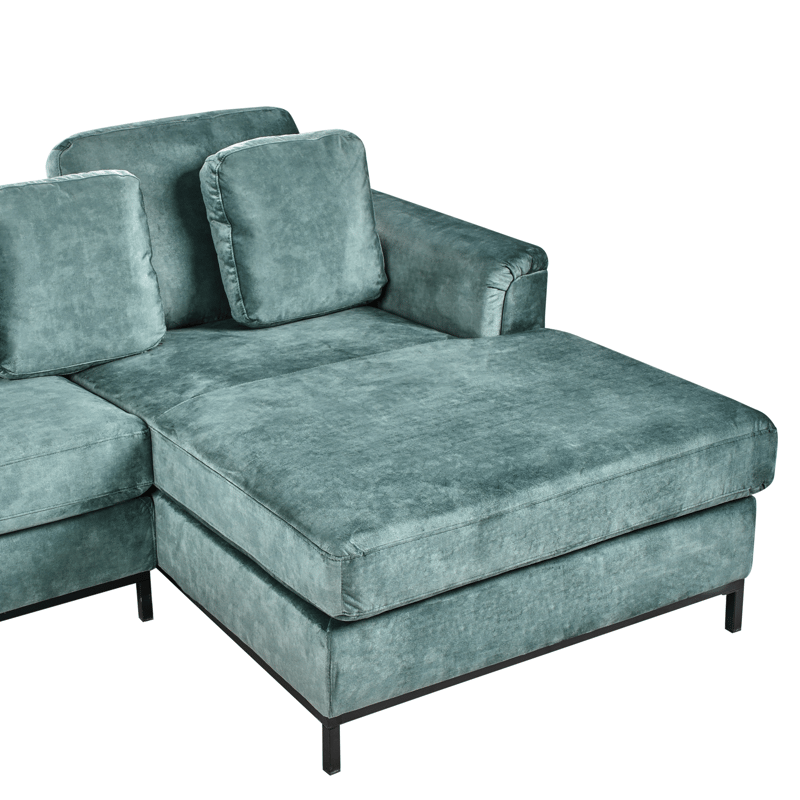 Hörnsoffa 4-sits Oslo Vänstervänd - Blågrön - Möbler - Soffa - Divansoffor & schäslongsoffa