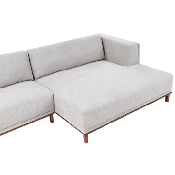 Hörnsoffa 4-sits Veng - Ljusbrun, Grå - Möbler - Soffa - Divansoffor & schäslongsoffa