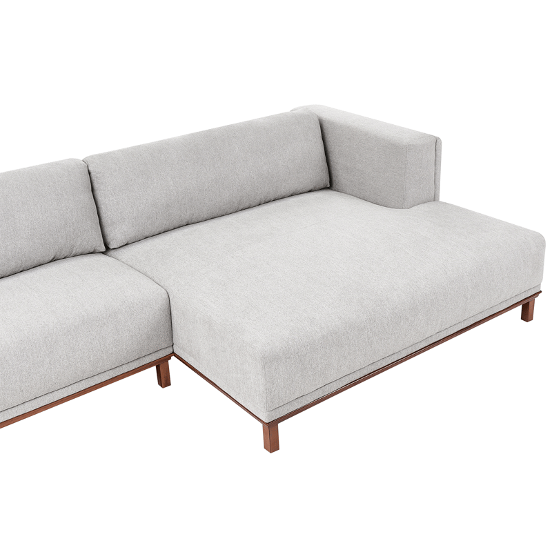 Hörnsoffa 4-sits Veng - Ljusbrun, Grå - Möbler - Soffa - Divansoffor & schäslongsoffa