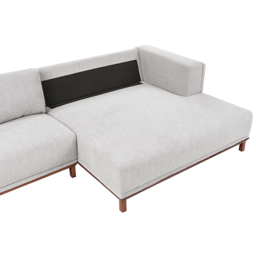 Hörnsoffa 4-sits Veng - Ljusbrun, Grå - Möbler - Soffa - Divansoffor & schäslongsoffa