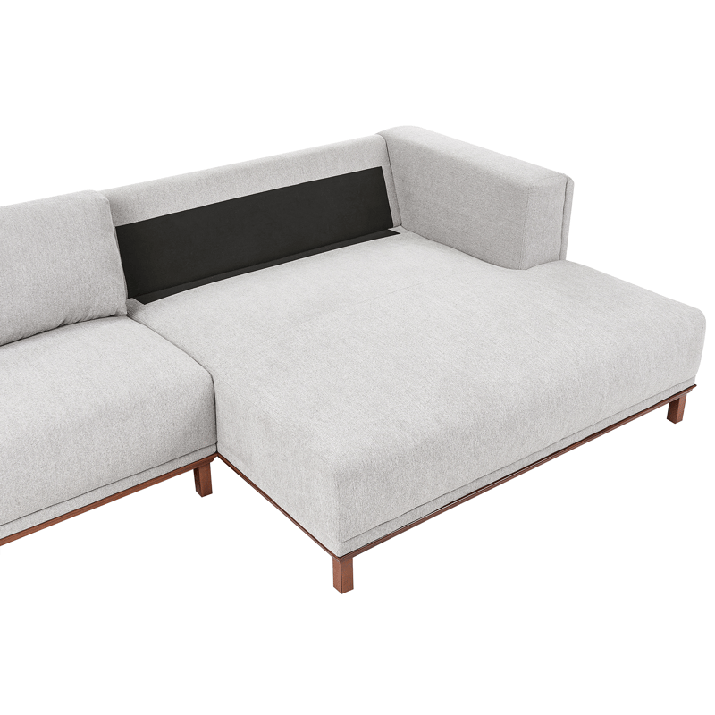 Hörnsoffa 4-sits Veng - Ljusbrun, Grå - Möbler - Soffa - Divansoffor & schäslongsoffa
