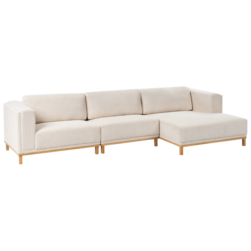 Hörnsoffa 5-sits Veng - Ljusbrun, Ljusbeige - Möbler - Soffa - Divansoffor & schäslongsoffa