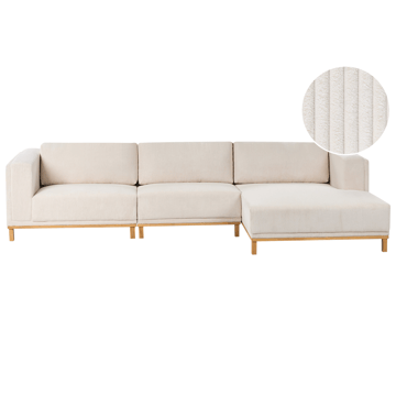Hörnsoffa 5-sits Veng - Ljusbrun, Ljusbeige - Möbler - Soffa - Divansoffor & schäslongsoffa