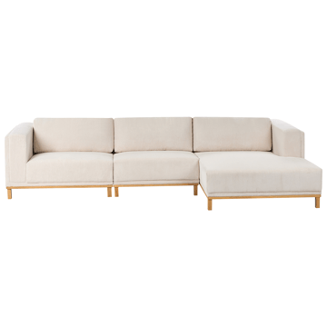 Hörnsoffa 5-sits Veng - Ljusbrun, Ljusbeige - Möbler - Soffa - Divansoffor & schäslongsoffa