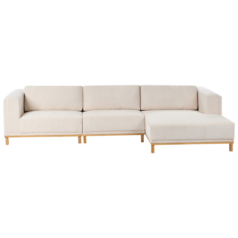 Hörnsoffa 5-sits Veng - Ljusbrun, Ljusbeige - Möbler - Soffa - Divansoffor & schäslongsoffa