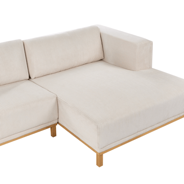 Hörnsoffa 5-sits Veng - Ljusbrun, Ljusbeige - Möbler - Soffa - Divansoffor & schäslongsoffa
