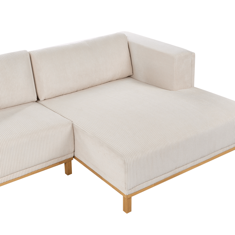 Hörnsoffa 5-sits Veng - Ljusbrun, Ljusbeige - Möbler - Soffa - Divansoffor & schäslongsoffa