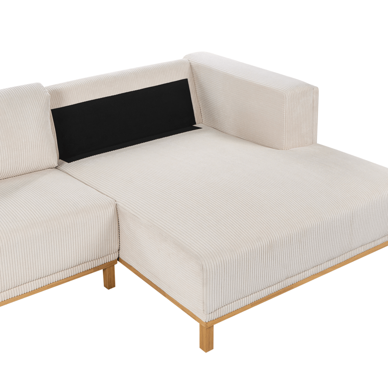 Hörnsoffa 5-sits Veng - Ljusbrun, Ljusbeige - Möbler - Soffa - Divansoffor & schäslongsoffa