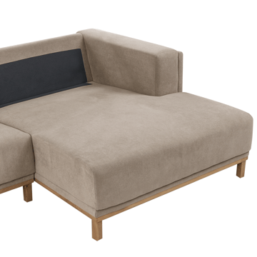 Hörnsoffa 5-sits Veng - Taupe - Möbler - Soffa - Divansoffor & schäslongsoffa