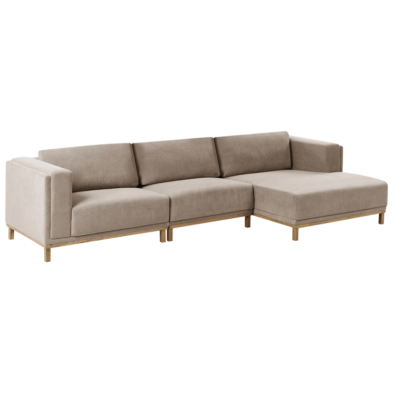 Hörnsoffa 5-sits Veng - Taupe - Möbler - Soffa - Divansoffor & schäslongsoffa