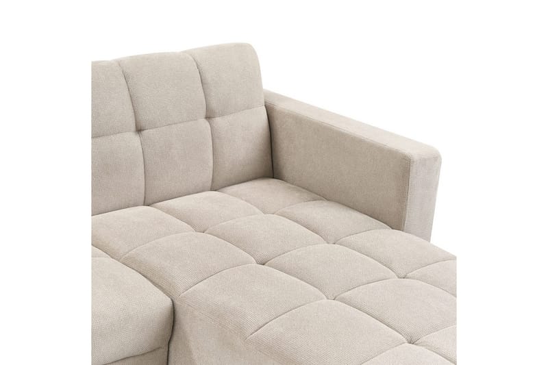 Hörnsoffa Alnes Beige/svart - Beige/svart - Möbler - Soffa - Soffgrupp