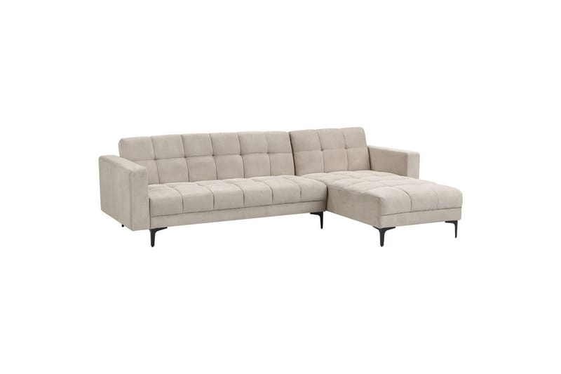 Hörnsoffa Alnes Beige/svart - Beige/svart - Möbler - Soffa - Soffgrupp