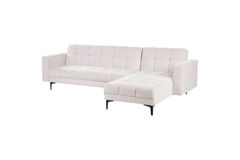 Hörnsoffa Alnes Off-white/Svart - Vit - Möbler - Soffa - Soffgrupp
