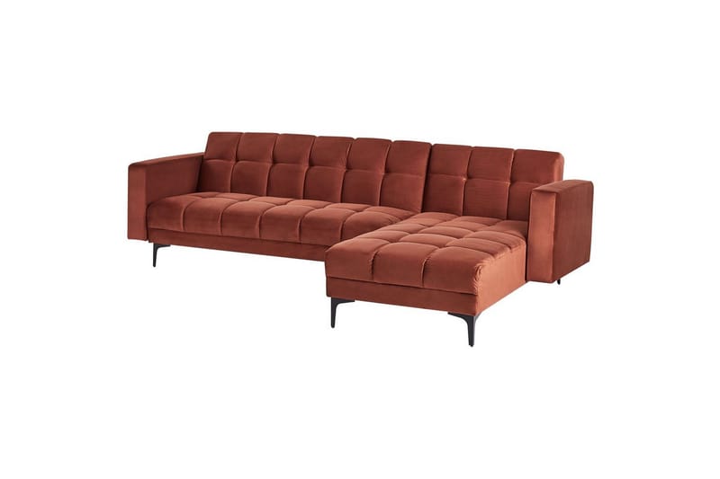 Hörnsoffa Alnes Röd/Svart - Röd/Svart - Möbler - Soffa - Soffgrupp