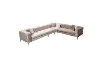 Hörnsoffa Beachport Beige - Beige - Möbler - Soffa - Hörnsoffa
