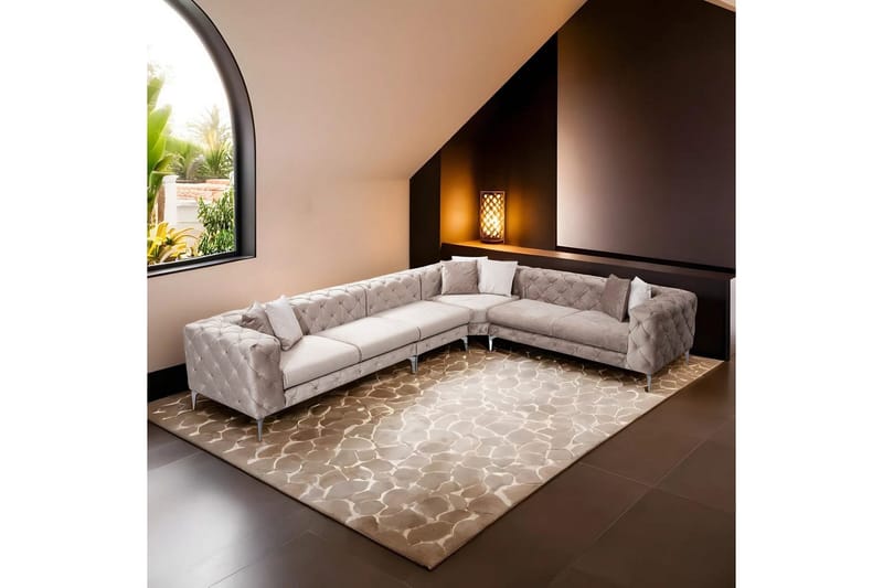 Hörnsoffa Beachport Beige - Beige - Möbler - Soffa - Hörnsoffa