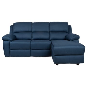 Hörnsoffa BERIT manuell recliner Högerhörn - mörkblå - Möbler - Soffa - Biosoffa & reclinersoffa