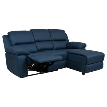 Hörnsoffa BERIT manuell recliner Högerhörn - mörkblå - Möbler - Soffa - Biosoffa & reclinersoffa