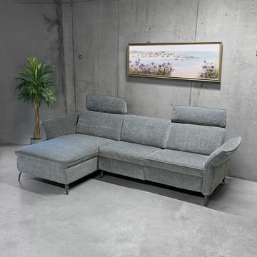 Hörnsoffa Dayton elektrisk recliner Högerhörn - ljusgrå - Möbler - Soffa - Biosoffa & reclinersoffa