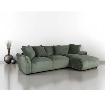 Hörnsoffa Denvi Höger - mintgrön - Möbler - Soffa - Divansoffor & schäslongsoffa