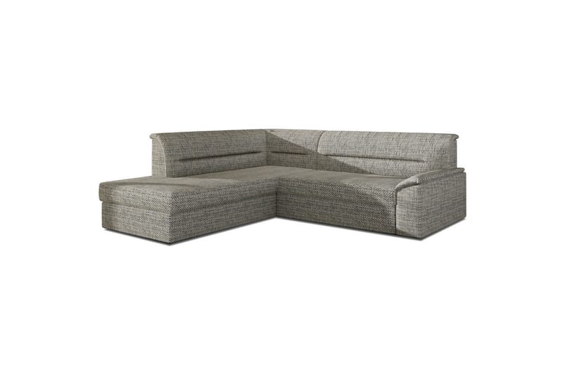 Hörnsoffa Eltap Elano 255x212x90 cm - Berlin 01, Grå, Vänster - Möbler - Soffa - Bäddsoffa