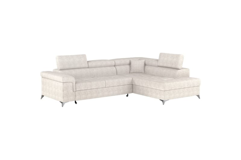 Hörnsoffa Eltap Eridano 275x202x88 cm - Amore 01, Vit, Höger - Möbler - Soffa - Bäddsoffa